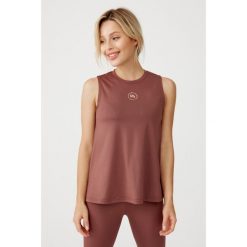Damski top sportowy szybkoschnąca Rough Radical Classic Top. Brązowe koszulki sportowe ROUGH RADICAL, bez wzorów, bez ramiączek, na fitness i siłownię. Za 109.00 zł.
