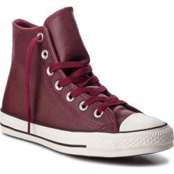 Trampki CONVERSE - Ctas Hi 161494C Dark Burgundy/Dark Burgundy. Czerwone trampki Converse, bez wzorów, z gumy, bez zapięcia. W wyprzedaży za 259.00 zł.