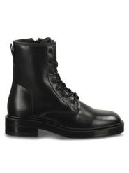 Gant Botki 29541769 Czarny. Czarne botki GANT, bez wzorów, ze skóry, bez obcasa, na płaskiej podeszwie, bez zapięcia. Za 899.99 zł.