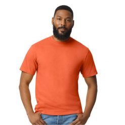 Koszulka Unisex Dla Dorosłych Softstyle Midweight. Brązowe bluzki GILDAN, m, bez wzorów, sportowe, bez kołnierzyka, bez ramiączek. Za 33.99 zł.