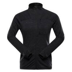 Bluza damska trekkingowa szybkoschnąca Alpine Pro Onneca 3. Czarne bluzy Alpine Pro, bez wzorów, bez kaptura. W wyprzedaży za 229.00 zł.