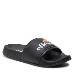 Klapki Ellesse. Czarne klapki Ellesse, bez wzorów, bez obcasa. Za 99.99 zł.