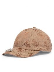 Guess Czapka z daszkiem AW5615 POL01 Beżowy. Brązowe czapki Guess, z aplikacjami, z poliesteru. Za 194.99 zł.