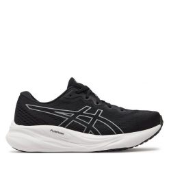 Buty do biegania Asics. Czarne obuwie sportowe Asics, bez zapięcia, do biegania. Za 469.99 zł.