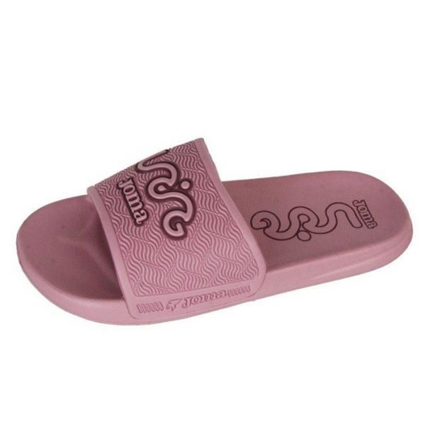 Damskie Klapki Z Logo S.Land. Czerwone klapki Joma, bez wzorów, z gumy, z otwartym noskiem, bez obcasa. Za 114.99 zł.