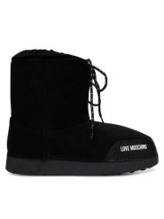 LOVE MOSCHINO Śniegowce JA24112G1PISF000 Czarny. Czarne trapery i śniegowce Love Moschino, ze skóry. Za 709.99 zł.