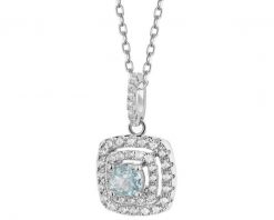 Naszyjnik z mosiądzu rodowany z cyrkoniami - kwadrat. Naszyjniki Artelioni, z cyrkonią, z mosiądzu. Za 189.00 zł.