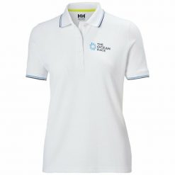 Damska koszulka polo Helly Hansen the ocean race. Białe koszulki polo Helly Hansen, m, bez wzorów, bez kołnierzyka, bez ramiączek. Za 319.00 zł.