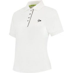 Koszulka sportowa damska Dunlop Club Polo z kołnierzykiem. Białe koszulki polo Dunlop, bez wzorów, bez kołnierzyka, bez ramiączek. Za 139.99 zł.