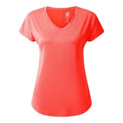T-shirt Damski Sportowy. Czerwone koszulki sportowe Dare 2b, bez wzorów, bez ramiączek, trekkingowe. Za 89.99 zł.