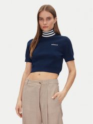 Adidas Golf JC7680 Granatowy Slim Fit. Niebieskie golfy Adidas, m, bez wzorów, z syntetyku, bez ramiączek. Za 179.99 zł.