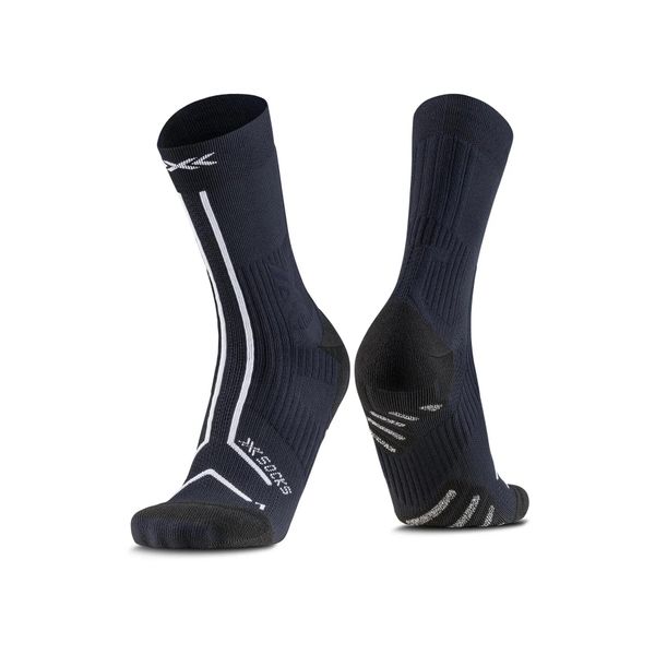 Skarpety trailowe X-Socks Trailrun Terraskin Expert Crew. Brązowe skarpety X Socks, bez wzorów, z materiału. Za 183.50 zł.