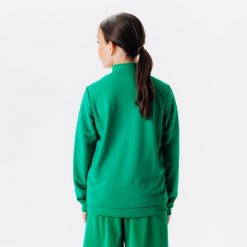 Bluza piłkarska Kipsta Essential trening. Zielone bluzy KIPSTA, na wiosnę, bez wzorów, z elastanu, bez kaptura. W wyprzedaży za 49.99 zł.