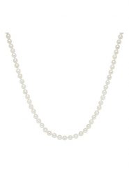 Lulu & Jane Naszyjnik perłowy w kolorze białym - dł. 45 cm rozmiar: onesize. Szare naszyjniki Lulu & Jane, z perłą, z mosiądzu. Za 43.99 zł.