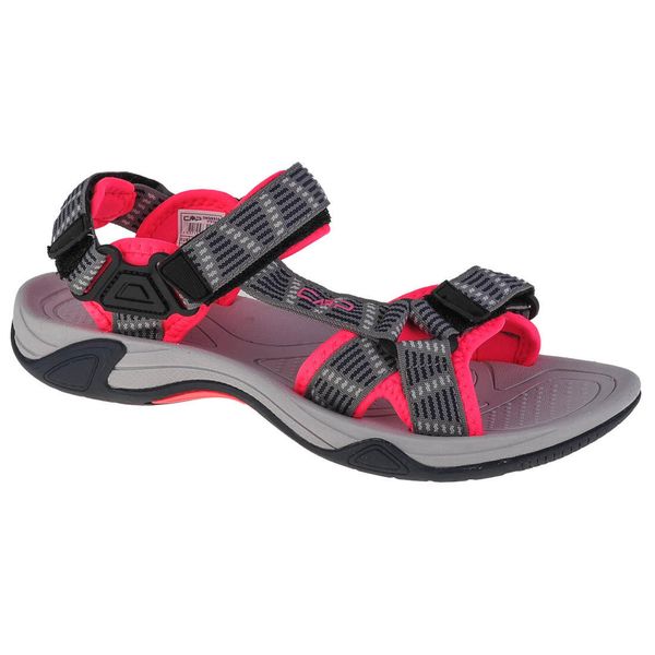 Sandały damskie, CMP Hamal Wmn Hiking Sandal. Czerwone sandały CMP, bez wzorów, z materiału, sportowe, bez obcasa, bez zapięcia. Za 139.99 zł.