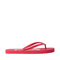 Klapki damskie Fila Troy. Czerwone klapki Fila, bez wzorów, bez obcasa. Za 31.90 zł.