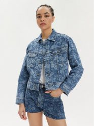 Lee Kurtka jeansowa Rider 112349588 Niebieski Slim Fit. Niebieskie kurtki Lee, m, bez wzorów, z bawełny, bez kaptura. Za 219.00 zł.