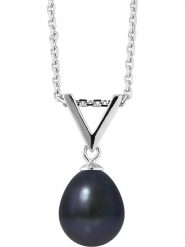 Pearl Addict Srebrny naszyjnik z zawieszką - dł. 42 cm rozmiar: onesize. Niebieskie naszyjniki Pearl Addict, z perłą, srebrne. Za 173.99 zł.