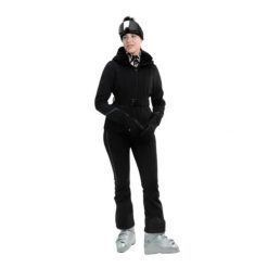 Damska kurtka narciarska Falcon. Czarne kurtki narciarskie Falcon, xl, bez wzorów, z materiału, bez kaptura, do jazdy konnej. Za 1,564.99 zł.