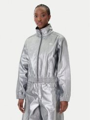 Adidas Kurtka jeansowa Firebird KD2910 Srebrny Regular Fit. Szare kurtki Adidas, s, bez wzorów, z bawełny, bez kaptura. Za 379.99 zł.