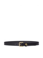 LAUREN RALPH LAUREN Pasek 412968763001 Czarny. Czarne paski Lauren Ralph Lauren, bez wzorów, ze skóry. Za 386.99 zł.