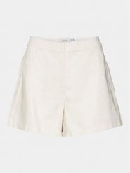 Vero Moda Szorty materiałowe Florence 10306692 Écru Regular Fit. Szorty Vero Moda, bez wzorów, z materiału. Za 59.99 zł.