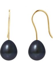 Pearl Addict Złote kolczyki z perłami rozmiar: onesize. Niebieskie kolczyki Pearl Addict, z perłą, złote, z zapięciem typu bigiel. Za 374.23 zł.