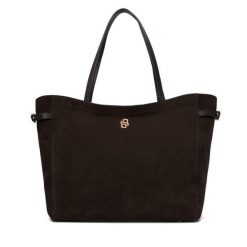 Torebka BOSS. Brązowe shopper Boss, bez wzorów, bez dodatków. Za 1,999.00 zł.