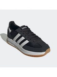 Adidas Skórzane sneakersy "Run 72" w kolorze czarnym rozmiar: 46. Czarne trampki Adidas, bez wzorów, bez zapięcia. Za 192.79 zł.