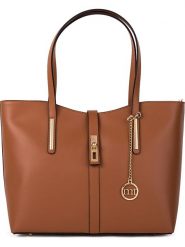 Mia Tomazzi Skórzana torebka "Como" w kolorze jasnobrązowym - 35 x 28 x 14 cm rozmiar: onesize. Brązowe torby na ramię Mia Tomazzi, bez wzorów, z materiału, na ramię, bez dodatków. Za 434.95 zł.