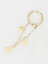DIAMANTA Złote kolczyki "Coeur" rozmiar: onesize. Żółte kolczyki DIAMANTA, złote, z zapięciem typu bigiel. Za 422.66 zł.