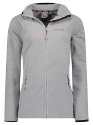 Geographical Norway Kurtka polarowa "Unicia" w kolorze szarym rozmiar: XXL. Szare swetry Geographical Norway, xxl, bez wzorów, z polaru, bez ramiączek. Za 94.95 zł.