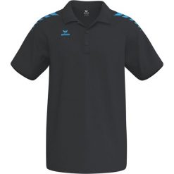 Koszulka polo Erima Cmpt Wings czarna. Czarne koszulki polo Erima, m, bez wzorów, z jersey, bez kołnierzyka, bez ramiączek. Za 158.37 zł.