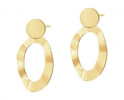 Kolczyki srebrne. Szare kolczyki Apart, pozłacane. Za 399.00 zł.