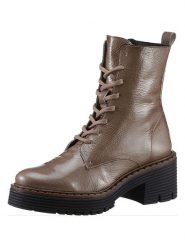 Heine Skórzane botki w kolorze jasnobrązowym rozmiar: 39. Brązowe botki Heine, bez wzorów, ze skóry, bez obcasa, bez zapięcia. Za 150.72 zł.