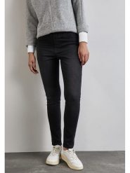 Street One Dżinsy - Skinny fit - w kolorze antracytowym rozmiar: W36/L28. Czarne jeansy Street One, l, bez wzorów, z podwyższonym stanem. Za 101.23 zł.