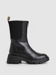 Pepe Jeans FOOTWEAR Sztyblety "Soda Mask" w kolorze czarnym rozmiar: 36. Czarne botki Pepe Jeans FOOTWEAR, bez wzorów, z jeansu, bez obcasa, na obcasie, bez zapięcia. Za 249.76 zł.