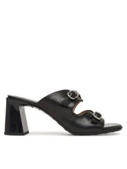 Hispanitas Klapki HV264803 C008 Czarny. Czarne klapki Hispanitas, bez wzorów, z materiału, bez obcasa. Za 609.99 zł.