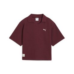 Damska koszulka polo PUMA Class o luźnym kroju PUMA. Czerwone bluzki Puma, bez wzorów, bez kołnierzyka, bez ramiączek. Za 129.00 zł.
