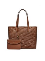 MICHAEL Michael Kors Torebka Eliza 30T4GZAT4L Brązowy. Brązowe shopper MICHAEL Michael Kors, bez wzorów, ze skóry, bez dodatków. Za 1,479.00 zł.