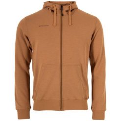 Bluza z kapturem i zamkiem błyskawicznym Stanno Base. Brązowe bluzy STANNO, bez wzorów, z bawełny, z kapturem. Za 246.50 zł.