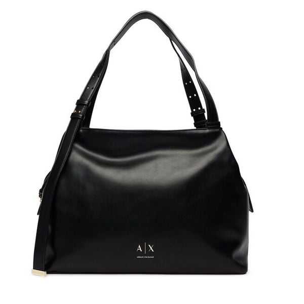 Torebka Armani Exchange. Czarne torebki klasyczne Armani Exchange, bez wzorów, bez dodatków. Za 531.99 zł.