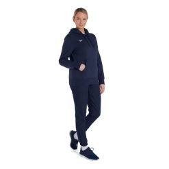Bluza sportowa z kapturem damska Speedo Club Hoody. Niebieskie bluzy Speedo, xl, bez wzorów, z kapturem. Za 184.49 zł.