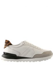 Högl Skórzane sneakersy "Tony" w kolorze biało-szarym rozmiar: 39. Białe trampki Högl, bez wzorów, bez zapięcia. Za 368.96 zł.