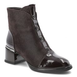 Bordowe Botki S.Barski Eleganckie Obuwie Damskie. Czerwone botki S.BARSKI, bez wzorów, z zamszu, bez obcasa, na obcasie, bez zapięcia. Za 382.99 zł.