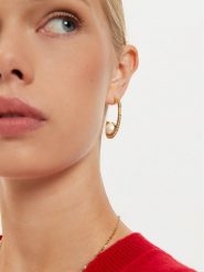 Guess Kolczyki JUBE04 452JW Złoty. Żółte kolczyki Guess, metalowe. Za 299.99 zł.