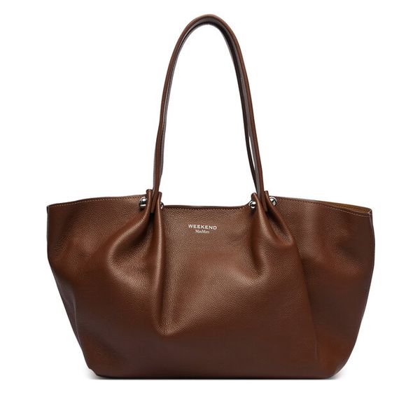 Torebka Weekend Max Mara. Brązowe shopper Weekend Max Mara, bez wzorów, bez dodatków. Za 2,729.00 zł.