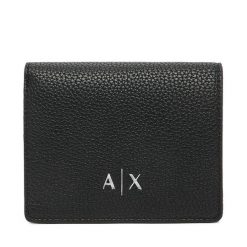 Portfel Armani Exchange. Czarne portfele Armani Exchange, bez wzorów. Za 269.99 zł.