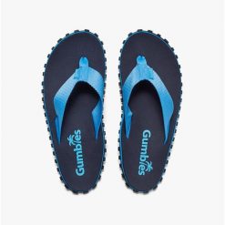 Japonki Gumbies Duckbill Flip-Flops. Niebieskie klapki Gumbies, bez wzorów, bez obcasa. Za 91.99 zł.