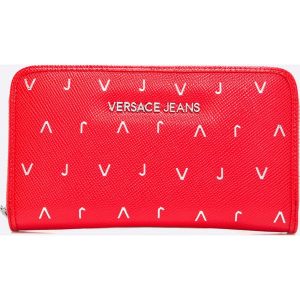 Versace Jeans - Portfel. Czerwone portfele Versace Jeans, bez wzorów, z jeansu. W wyprzedaży za 239.90 zł.